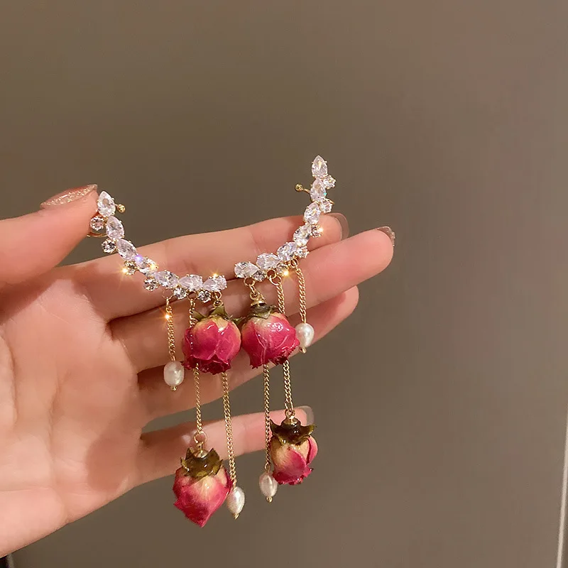 

Серьги-клипсы женские LOVOACC, винтажные, с фианитами