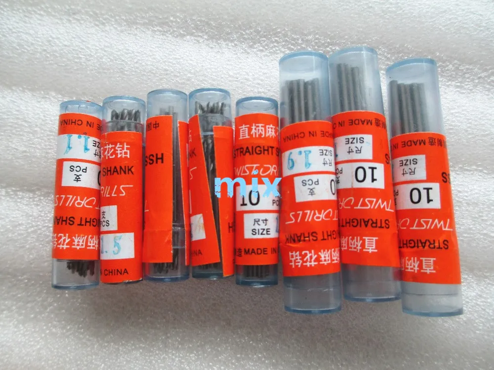 

80pcs 1mm 1.2mm 1.3mm 1.4mm 1.5mm 1.7mm 1.8mm 1.9mm HSS Straight Shank High Speed Steel Twist Drill Bits Electric Drill Tools