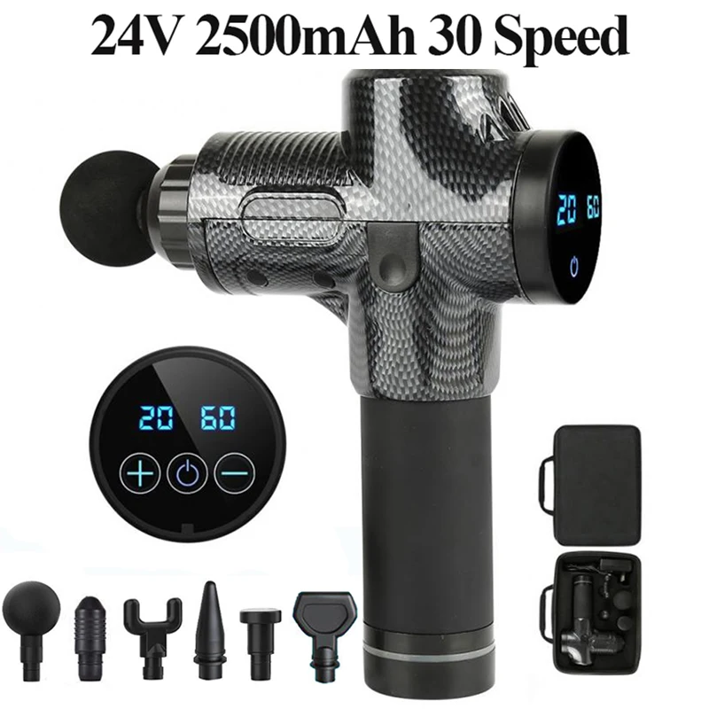 Электрический мышечный массажный пистолет глубокий тканевый Массажер для мышц