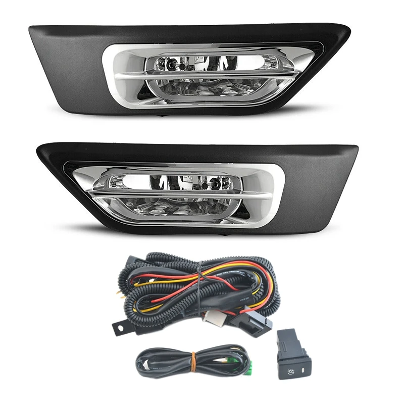 

Car Bumper Fog Light Lamp+Switch Kit for Honda CRV 02-04