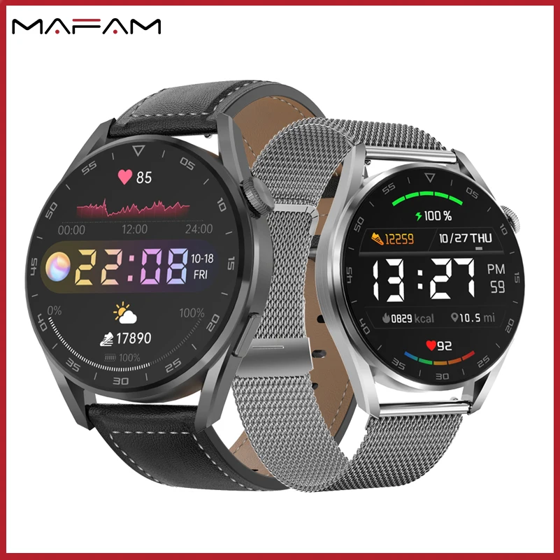

MAFAM DT3Pro Men's Watch Snartwatch 1.32inch Custom Dial Watches For Man ECG Monitor Fitness Tracker Bracelet Electronic Watch