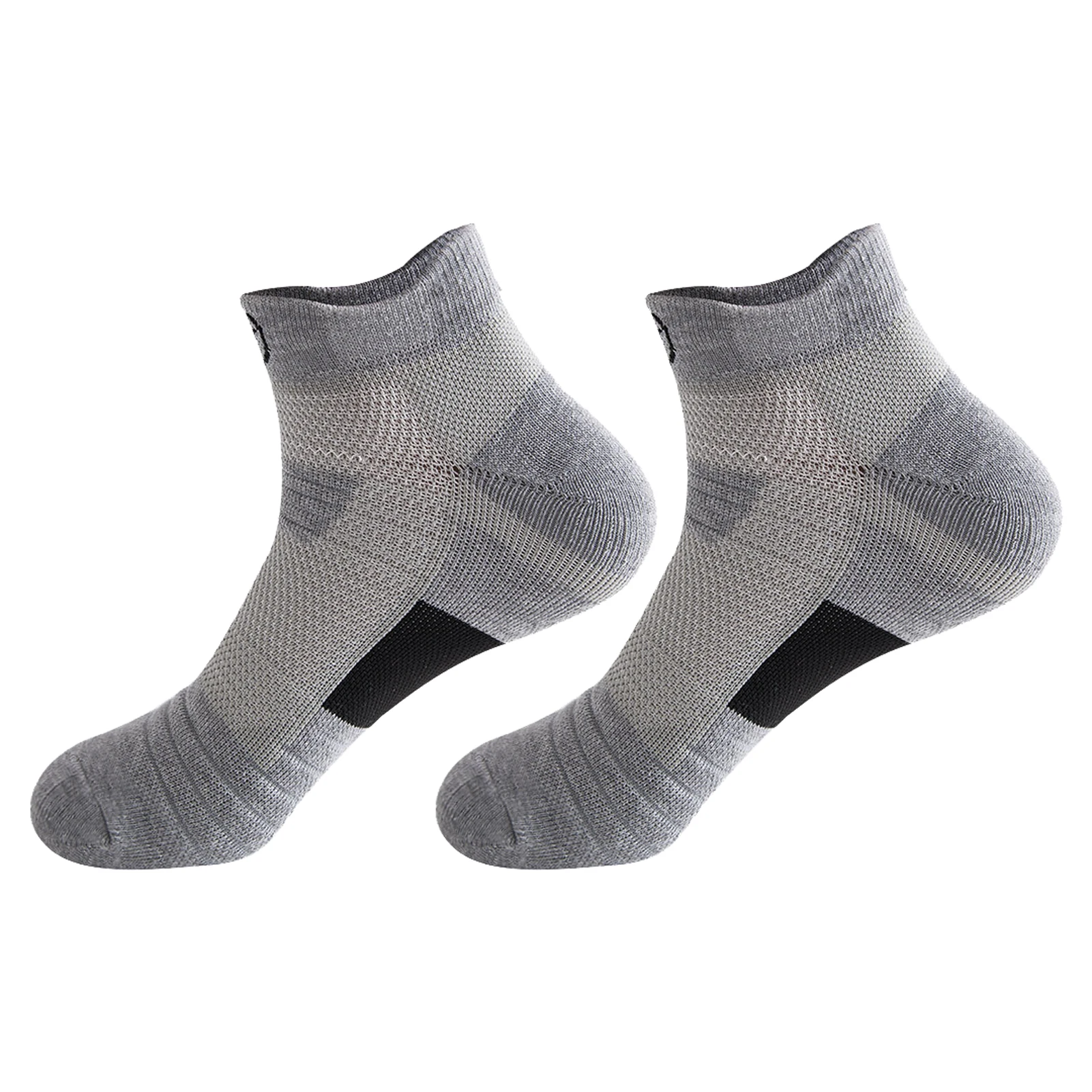 

Мужские спортивные носки с низким вырезом, дышащие, впитывающие пот, защита до щиколотки, для тренировок, бега, защита от запаха, фитнеса, атл...