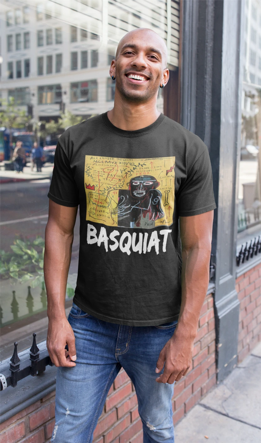 Футболка с абстрактным рисунком поп-арт пуговица модная Классическая футболка |