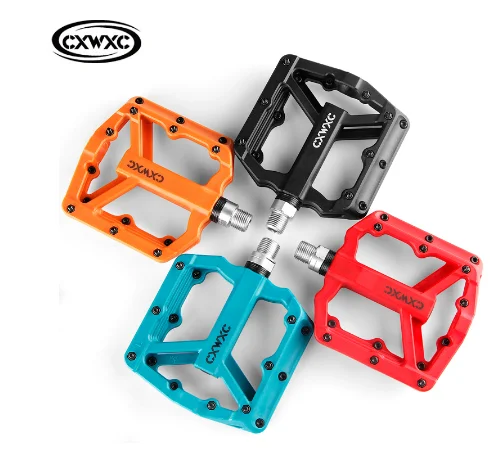 

CXWXC Road mtb Pedals Ultralight Flat Pedals Nylon Cycling Pedals Mountain Bike Platform Pedals 3 Sealed Bearings Accessories