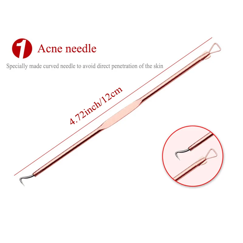 

4 Pcs/Set Acne Blackhead Removal Needles Stainless Pimple Spot Comedone Extractor Cleanser Beauty Face Clean Care Tools BUTT666