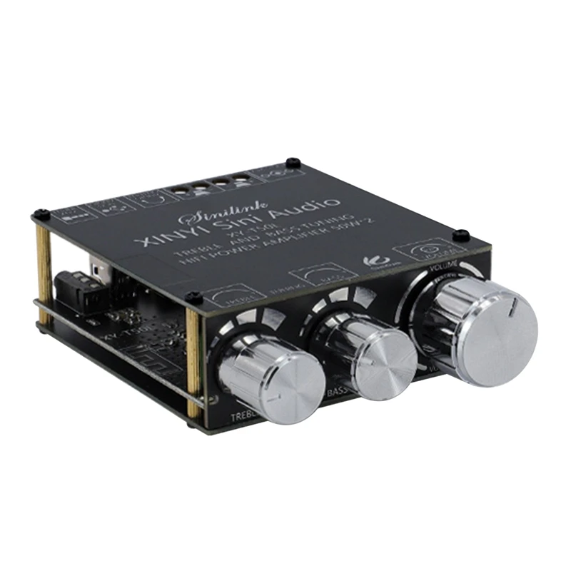 XY T50L Bluetooth 5 0 панель усилителя сабвуфера 2 каналов плата высокомощного звука 2x50 Вт