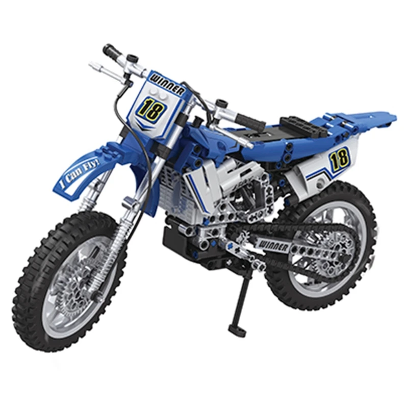 

High-drilled Motorcycle Assembly Parts Kit, Creative Building Motorbikes Particles for Kids and Autocycle Lovers
