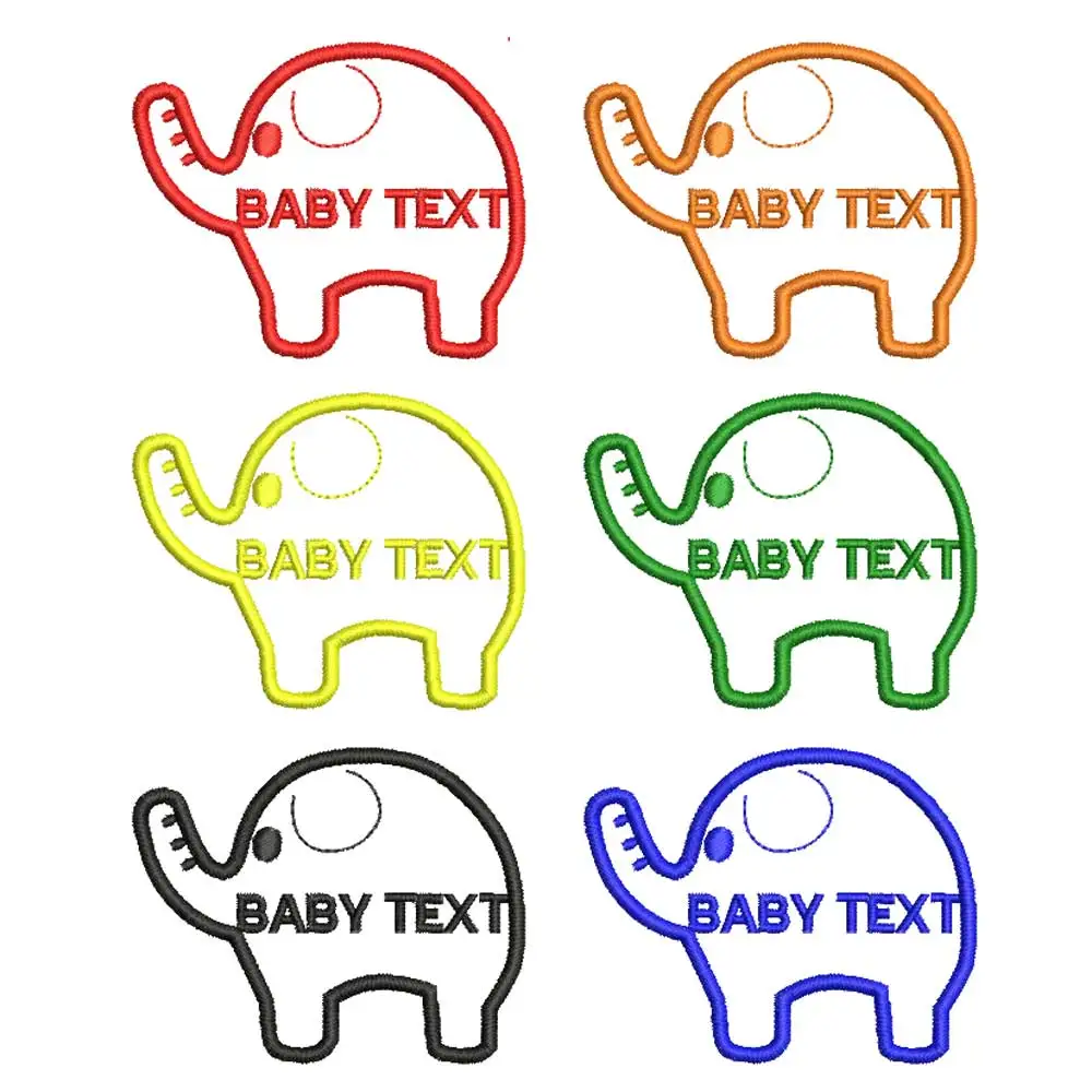 

Индивидуальный патч с именем слона детского сада, Детская вышивка, именные наклейки для ткани, головной убор, Швейные Имена