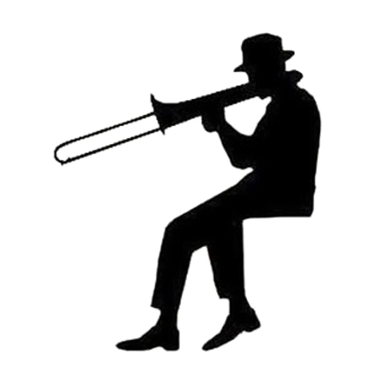 Ковбой играя на гитаре силуэт светильник Переключатель стикер мультфильм