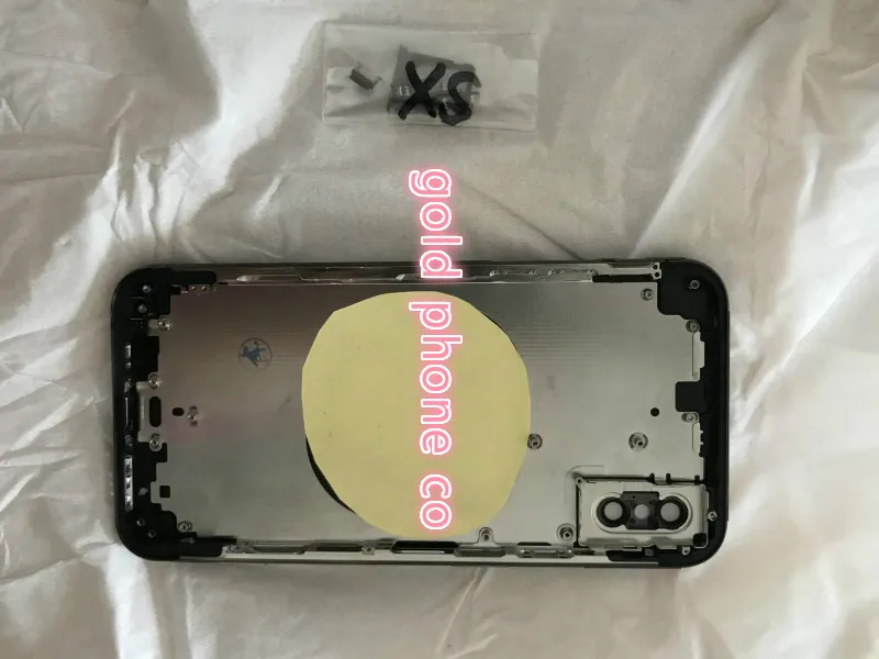 Чехол для телефона X xs max 24k с золотым черепом|Корпусы и рамки мобильных телефонов|