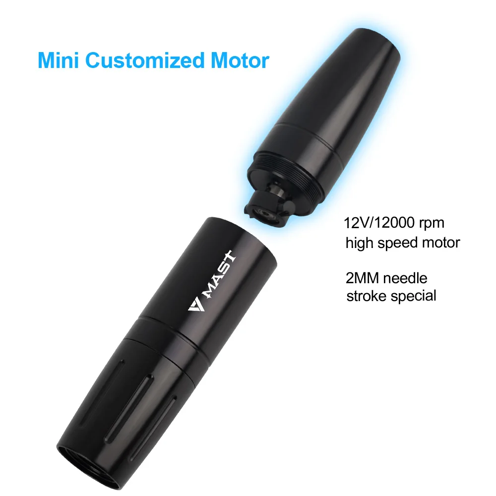 Машинка для перманентного макияжа мощный ротационный тату пистолет с RCA разъемом