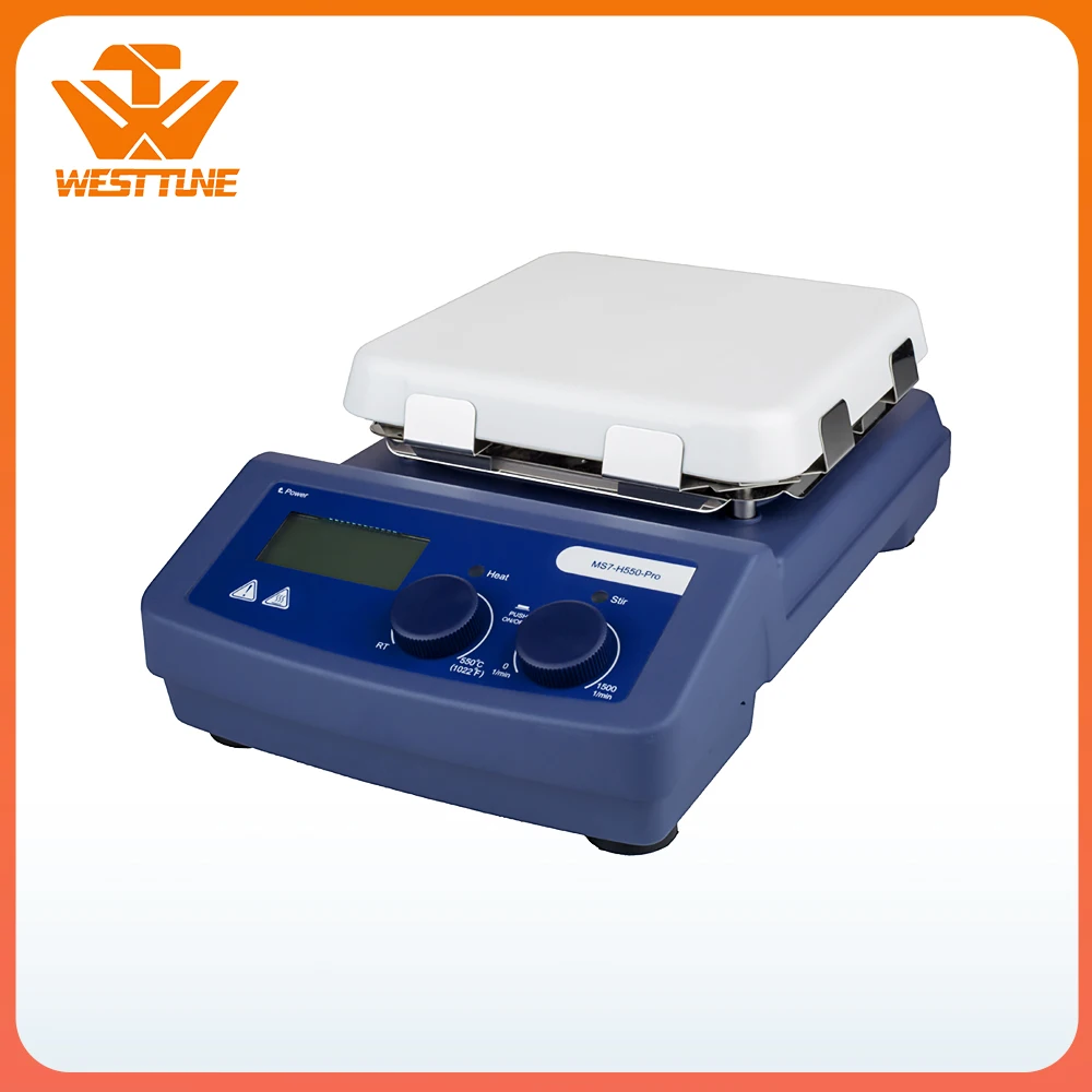 MS7 H550 Pro LCD Цифровая 7 ''квадратная горячая пластина магнитная мешалка