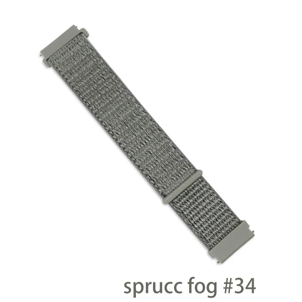 sprucc fog 34 Gear s3 Frontier ремешок для samsung galaxy watch 46 мм 42 мм S4 active 2 22 мм ремешок для часов amazfit bip/gtr 47 мм huawei watch gt ремешок - Цвет ремешка: sprucc fog 34