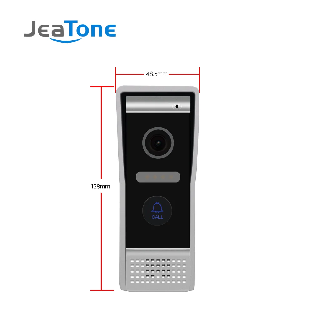 JeaTone видео телефон двери IP алюминиевый дверной звонок высокое разрешение внешний дверной звонок панель вызова IP65 водонепроницаемый