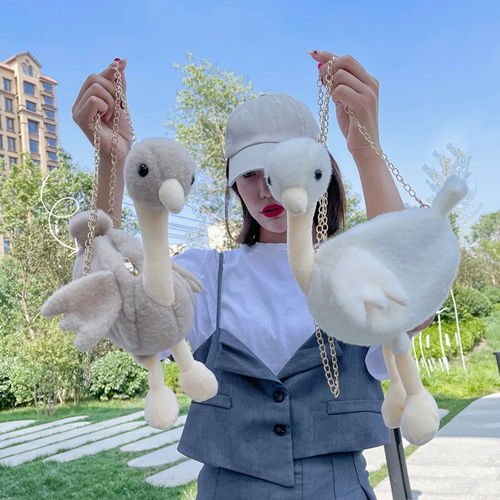 

Fashion Women Duck Doll Messenger Bag Women Casual Plush Cute Duck Doll Large Capacity Shoulder Messenger Bags