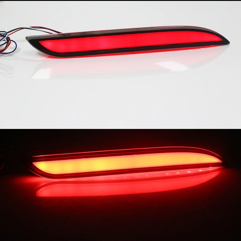 IJDM дымчатый объектив Светодиодный отражатель бампера светильник s для 2015 17 Ford