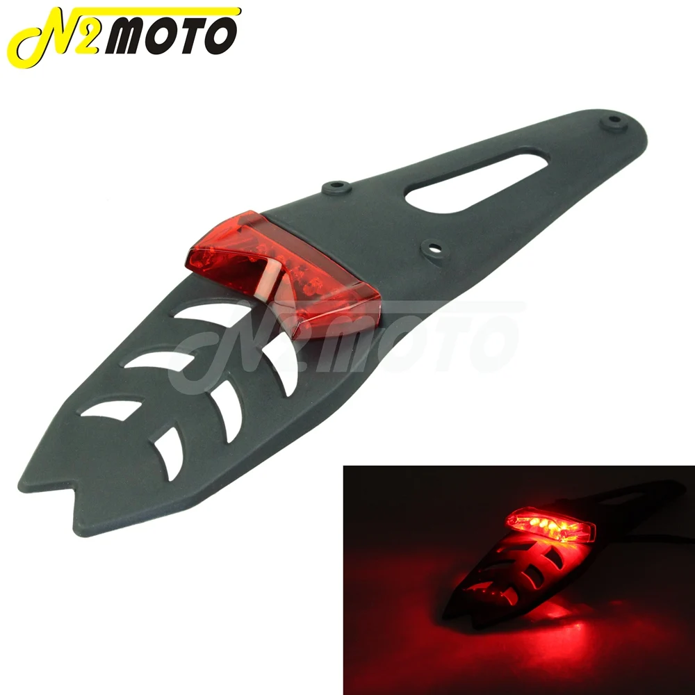 12V LED мотоцикла тормозной светильник хвост заднее крыло номерной знак кронштейн