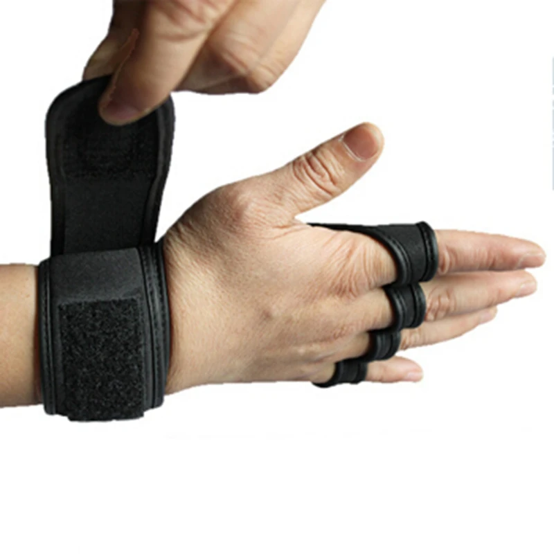 

New 1 Pair Weight Lifting Training Gloves Women Men Fitness Sports Body Building Gymnastics Grips Gym Hand Palm Protector Gloves