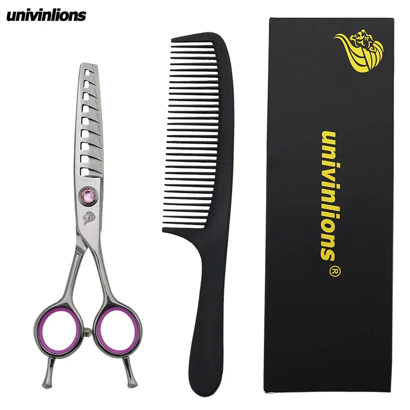 Univinlions 6-дюймовые филировочные ножницы с высокой степенью филировки 30% ~ 40% для