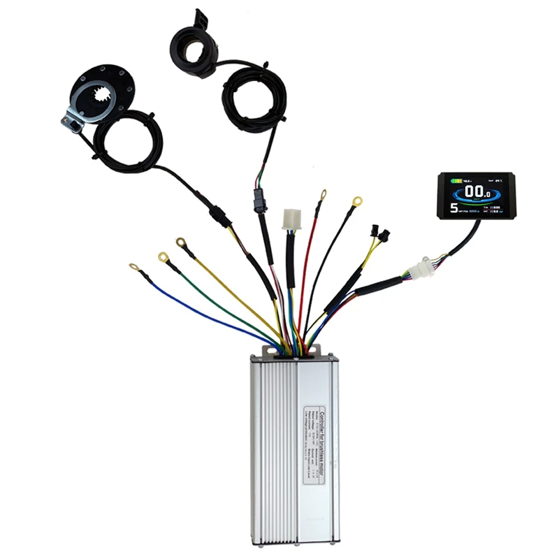 

36V/48V 1000W 30A Electric Bicycle Sine Wave Controller KT LCD8H Display&Thumb Throttle And Sensor SM Accessories