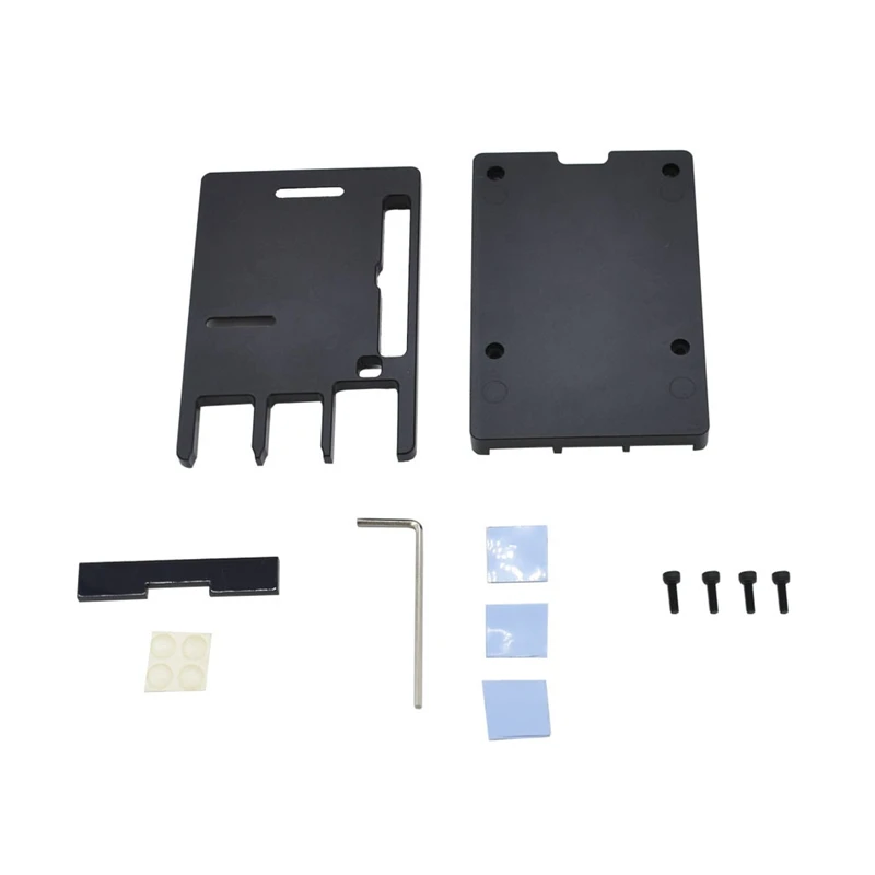 Для Raspberry Pi 4 Модель B Алюминиевый сплав чехол с металлическим ЧПУ охлаждающий