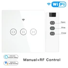 Переключатель рулонных штор RF 433, Wi-Fi, сенсорная панель, голосовое управление, дистанционное управление через приложение, для Alexa, Google Home