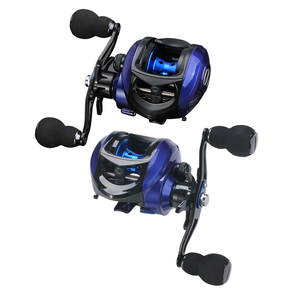 

Low Profile Baitcasting Fishing Reel Left/Right Hand 7.2/1 Speed Ratio 17+1 Bearing Long-Distance Casting Fishing Wheel