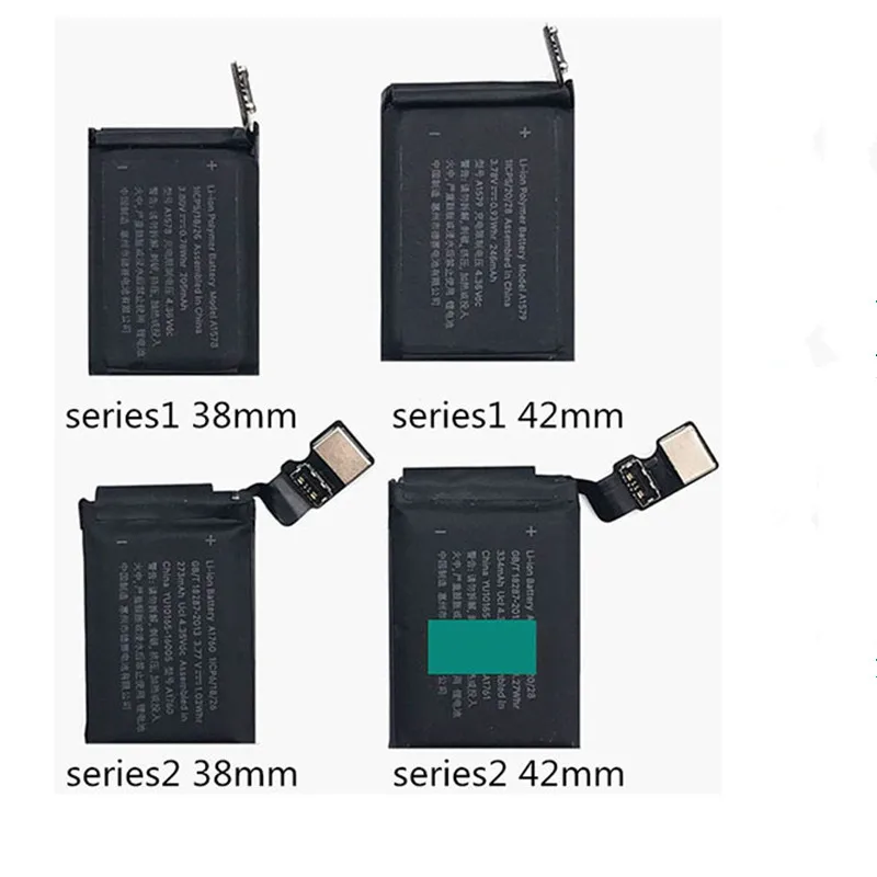 Оригинальная батарея для Apple Watch s1 s2 s3 42 мм 38 S2 A1760 273 мА · ч реальная Высокая емкость