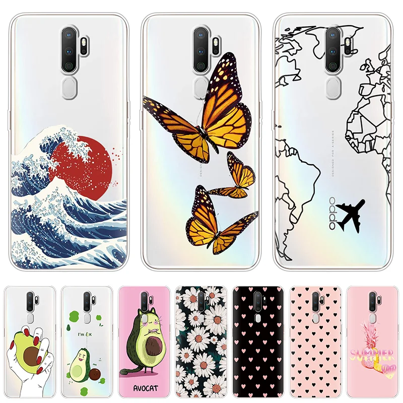 For Oppo A9 A5 2020 Case Soft TPU silicone Phone Shell Back cover For OPPOA9 OPPOA5 A 9 Coque 6.5" Ultra-thin transparent Case