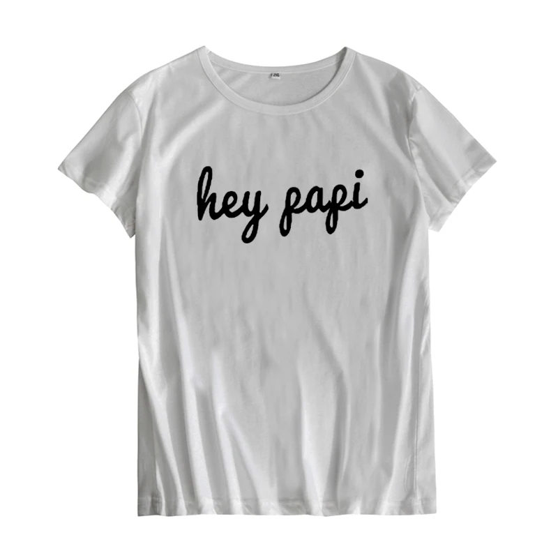Эй Papi футболка Забавный Harajuku печатных женщин топы футболки tumblr рубашка Femme Мода