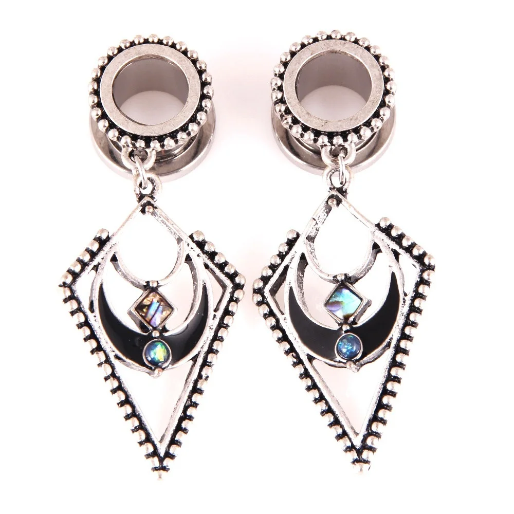 HAPPTYL 1 шт. ушные манометры Висячие затычки туннели для ушей кулон пирсинг