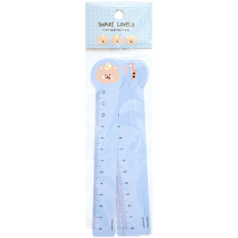 

5 PCS/lot 12cm Cute Animals Bookmarks Ruler for Kids Teacher Prizes Students School Supplies Stationery