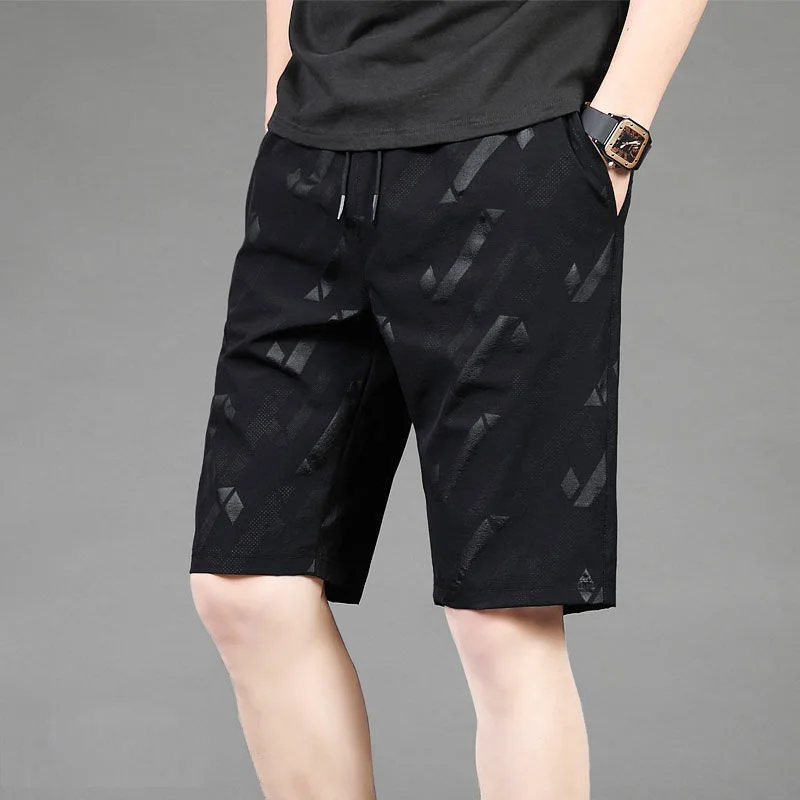 

Summer Shorts Men Thin Sports Quick-Drying Loose Large Size Casual Pants Breathable Slacks Beach Shorts 5XL-8XL