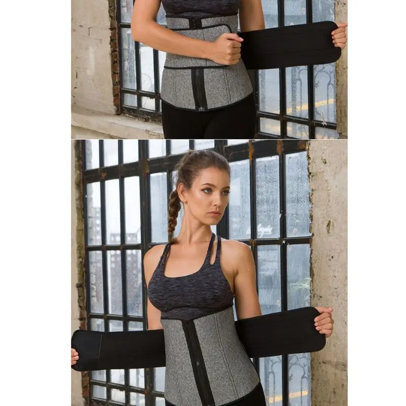 Женские латекс регулируемая посадка на талии тренер корсет для Вес потери