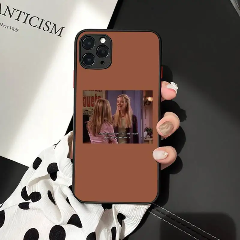 

friends tv show aesthetics art pattern Phone Case matte transparent For iphone 7 8 11 12 plus mini x xs xr pro max cover