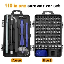 110Pcs Smartphones Repair Tool Sets Mobile Phone Repair Tools Screwdriver Kit For iPhone Samsung PC Watch Cell Phone Camera