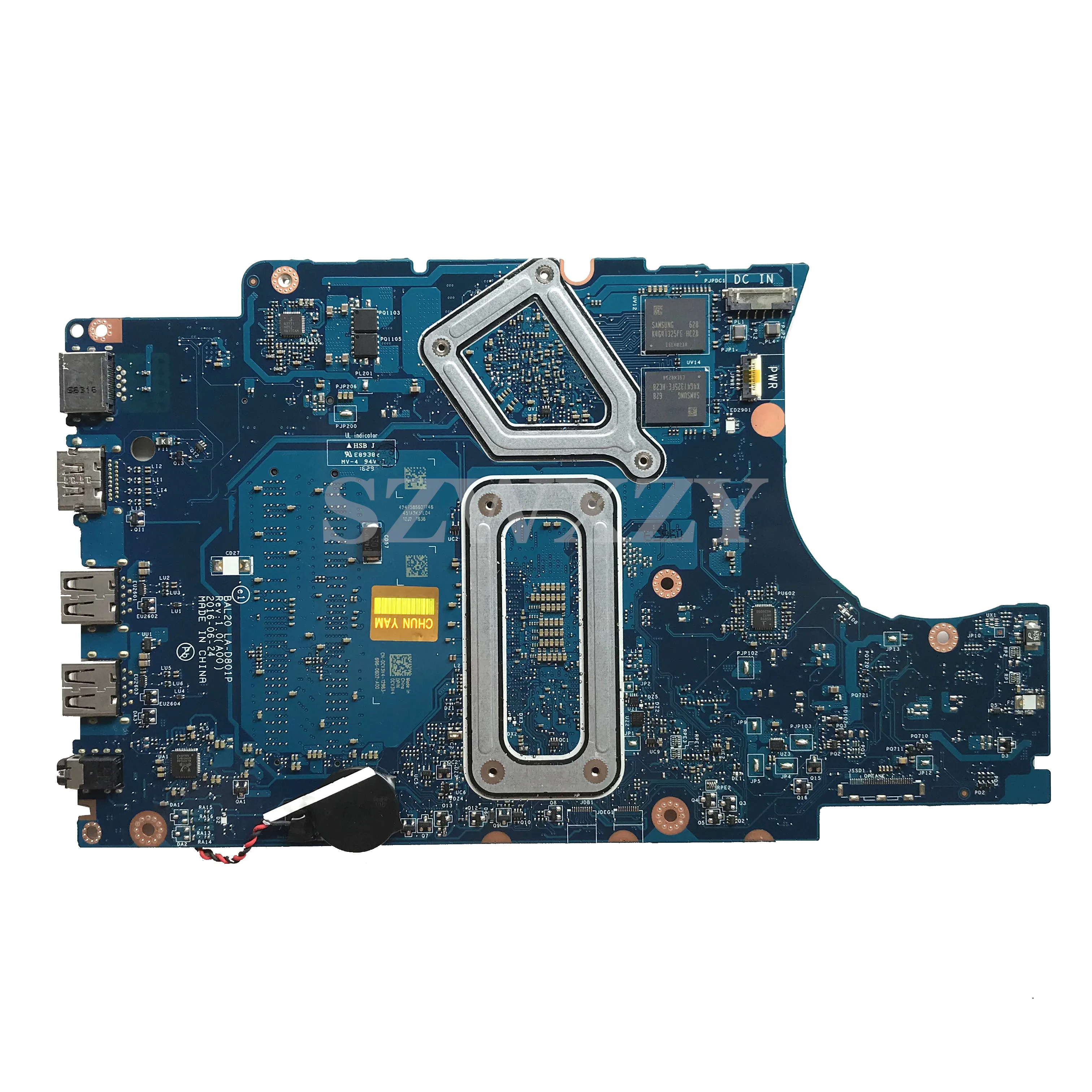CV3V4 для Dell Inspiron 15-5567 5567 Материнская плата ноутбука CN-0CV3V4 0CV3V4 CV3V4 BAL20 LA-D801P DDR4 i7-7500U Процессор R7 M445 GPU