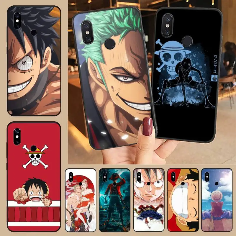 Чехол для телефона One Piece с японским аниме Луффи Тони Чоппер Айс Xiaomi Redmi 4x5 plus 6A 7 7A 8