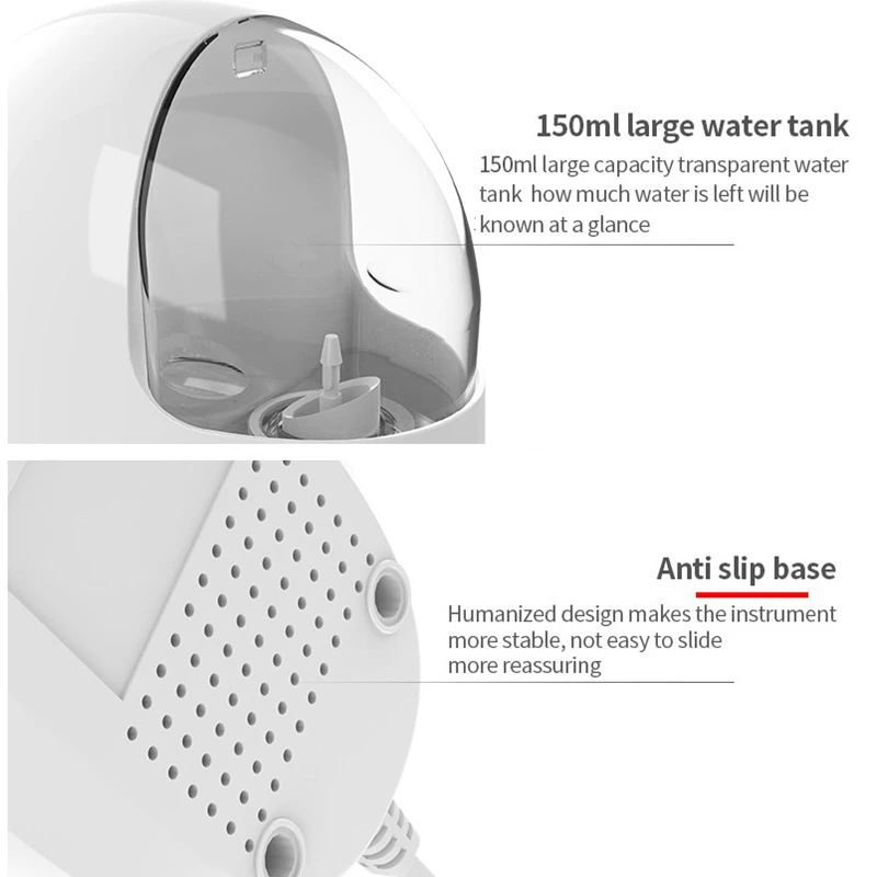 

Nano Ionic Facial Steamer Hot Mist Face Steamer Home Moisturizing Cleansing Pores SPA Face Humidifier