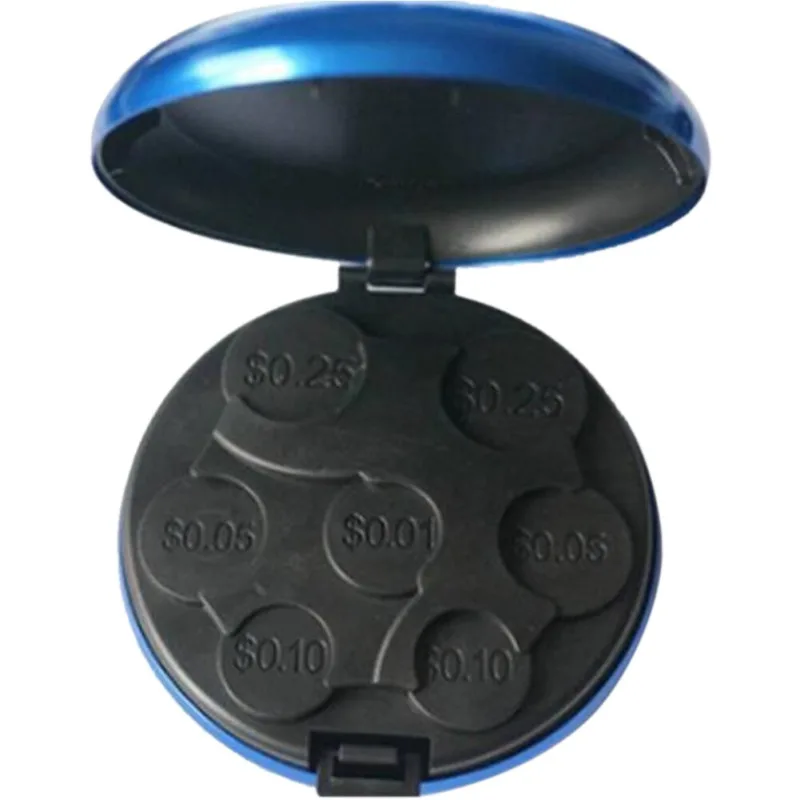 Алюминиевый монета евро чехол Диспенсер держатель кошелек держать гаджет для