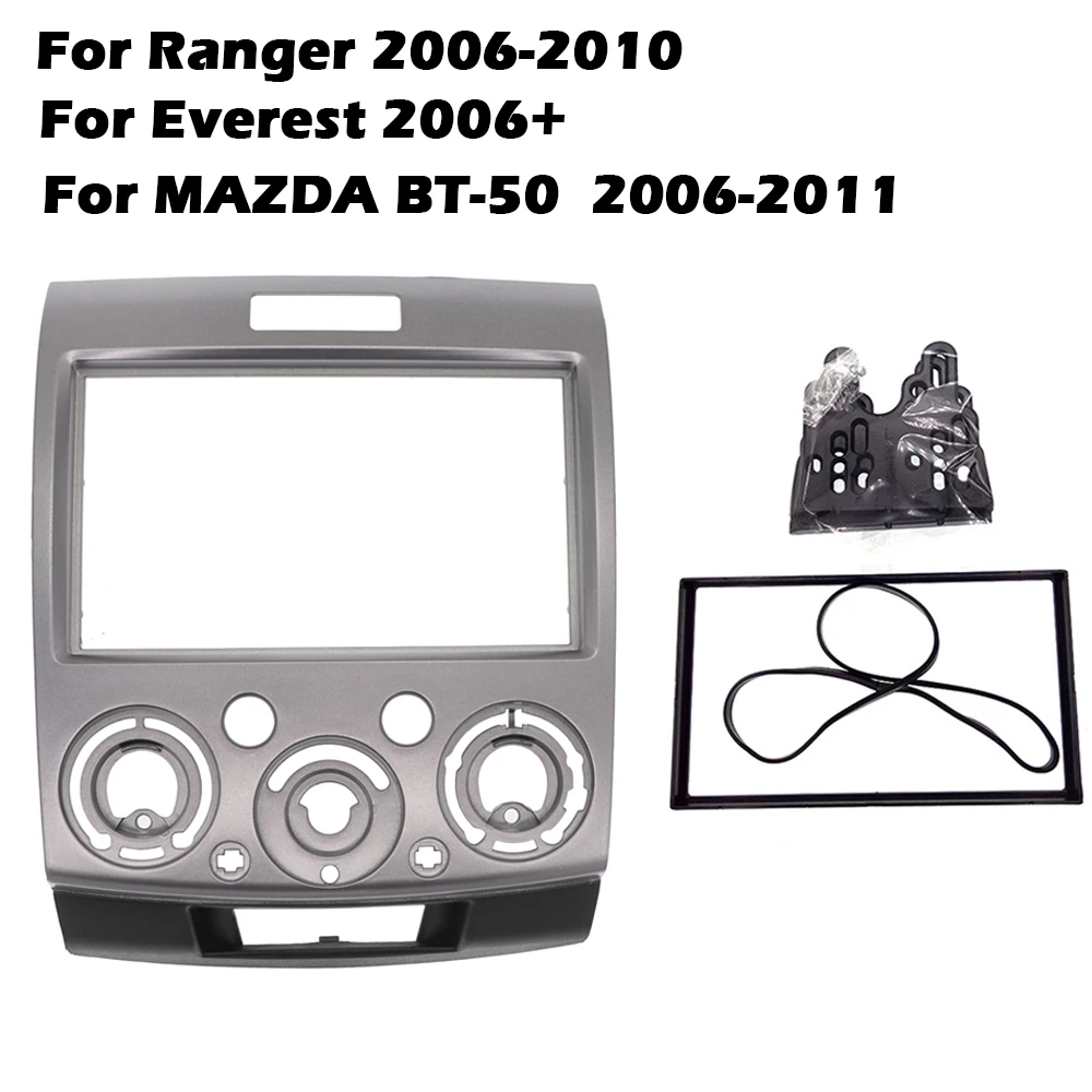 2DIN Автомобильная магнитола фасция для Everest Ranger Mazda BT 50 BT50 Facia комплект установки приборной панели|fascia|fascia