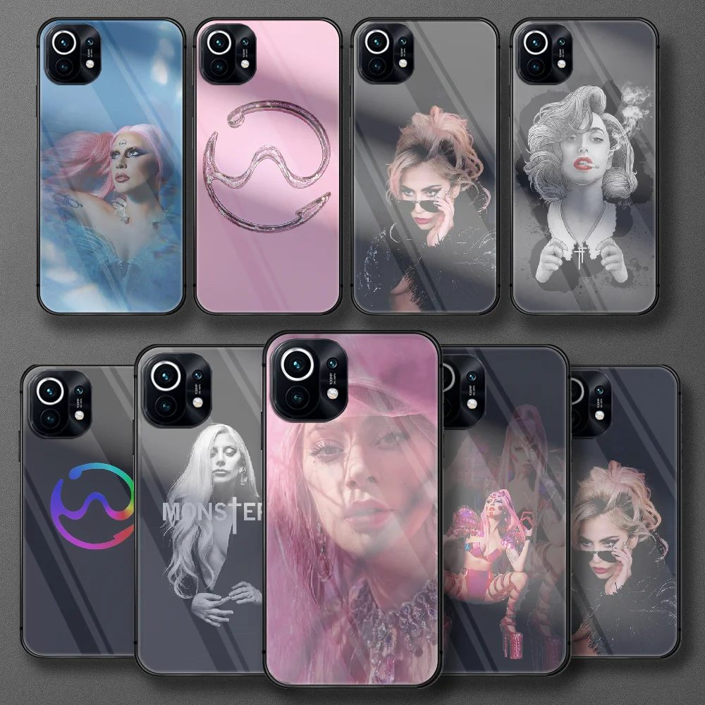 

Fashion Lady Gaga Singer Tempered Glass Phone Case For Xiaomi Mi 9 10 11 T Poco X F M 2 3 Mix4 Pro Lite Ultra Nfc Cover Cell