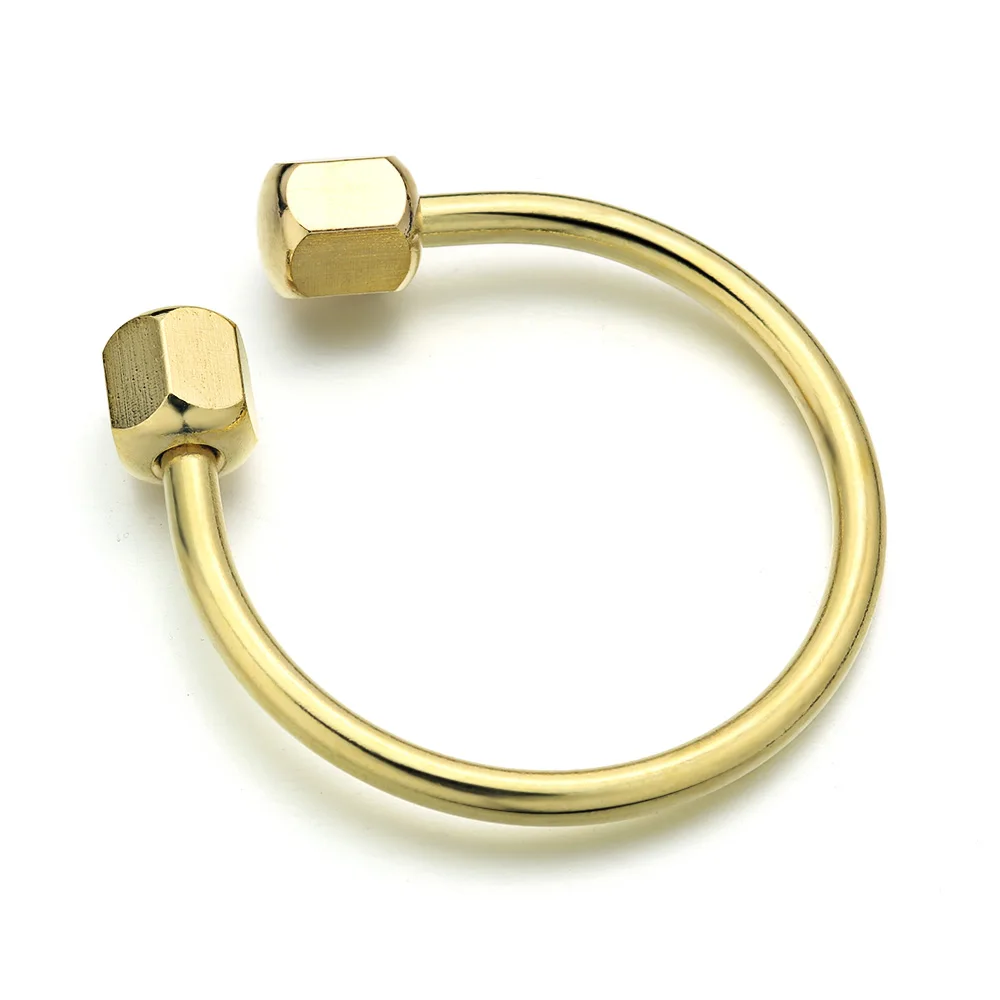 Брелок-брелок ручной работы K368 простой металлический держатель для ключей в