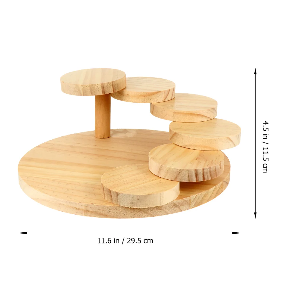 

1pc Sashimi Plate Creative Wooden Rotating Sushi Tray Meat Plate for Restaurant