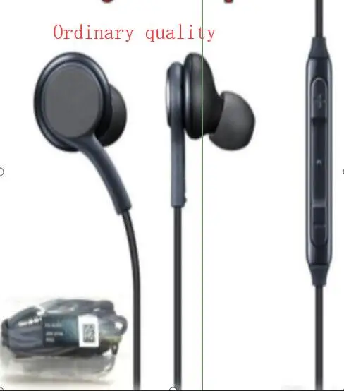 Ordinary quality 10 шт./партия наушники IG955 3,5 мм в ухо с микрофонный провод гарнитура для Samsung Galaxy S8 S8 Plus наушники смартфон - Цвет: Ordinary quality