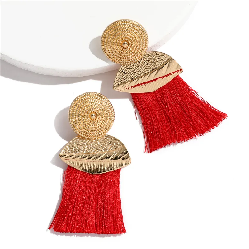 ONEVAN Bohemian Handmade Earrings For Women Boho Style Woman Tassel Earring Female Jewelry Bridal Fringed Vintage Long Earrinngs | Украшения