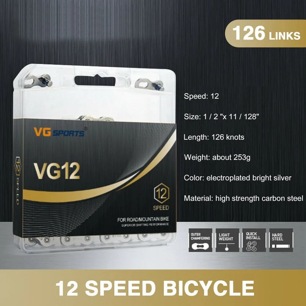 

12 Speed Bicycle Chain 126 Links High Strength Carbon Steel Mountain Bicycle Chain Road Bike For-SRAM PC NX Eagle Chain
