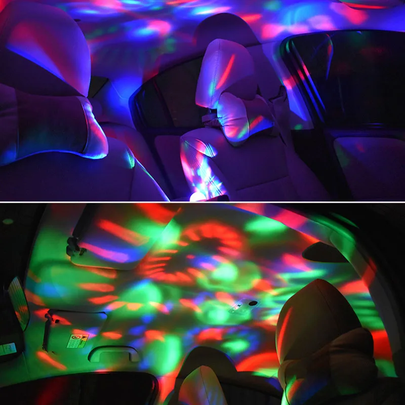 

2019 Hot Sale Car Mini LED Colorful Lamp Sound Control Plug and Play USB Light for Party KTV L9 #2