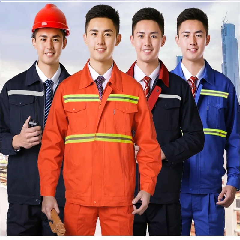 Рабочая одежда мужская униформа светоотражающий комбинезон защитная