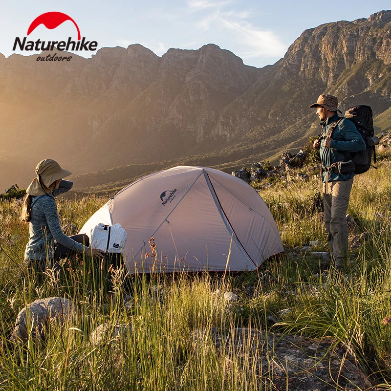 Палатка Naturehike туристическая Ультралегкая нейлон 20D 2 человек водонепроницаемая